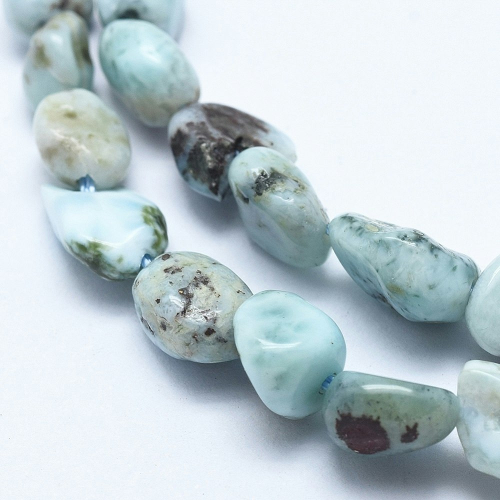 Larimar nuggets, 1 sträng
