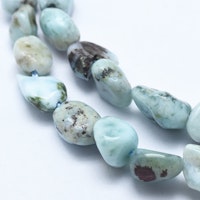 Larimar nuggets, 1 sträng