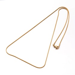 Guldfärgat rostfritt stål snakechain 2.5 mm 45 cm med PVD plätering, 1 st