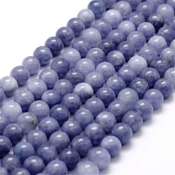 Jade 6 mm lilamelerade , 1 sträng