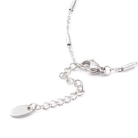 Rostfritt stål armbandslänk med tuber, 1 st