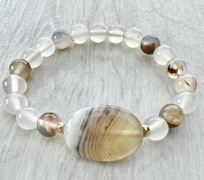 Armband Agat & bumling