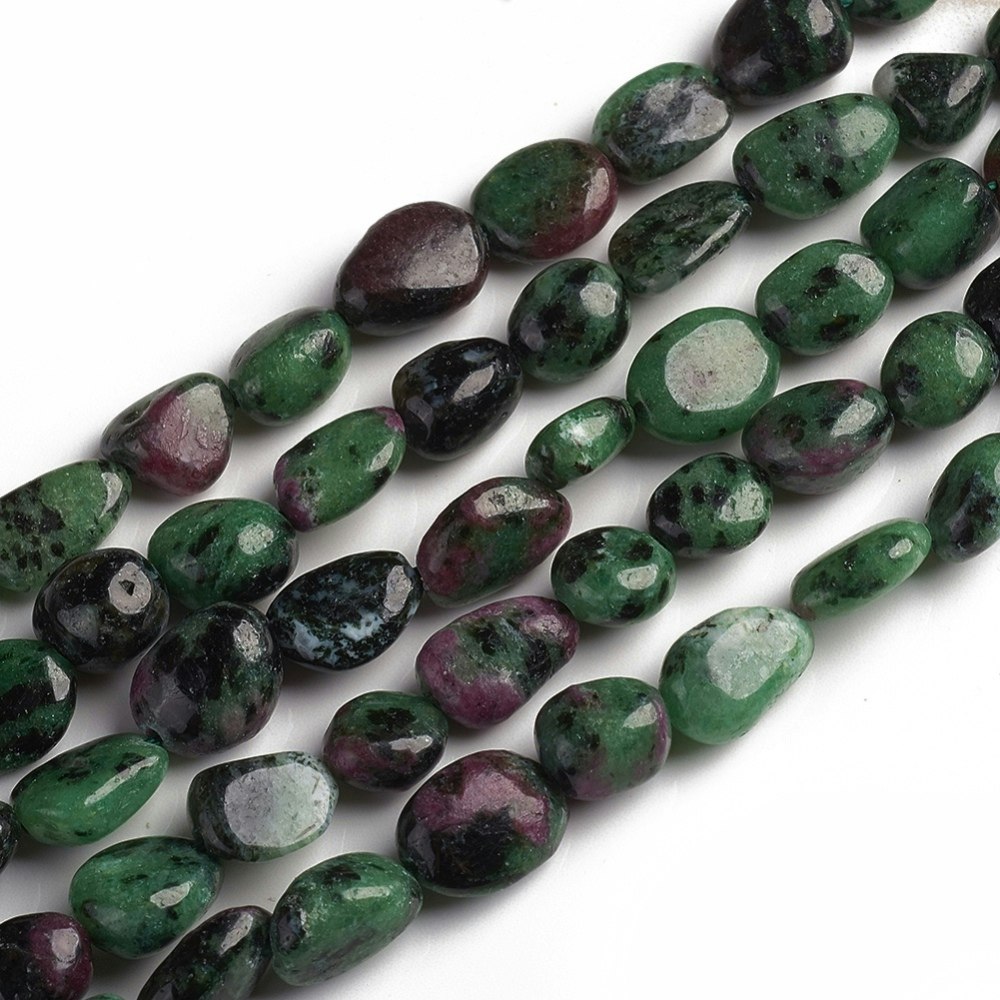 Ruby Zoisite nuggets, 1 sträng