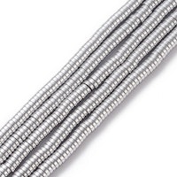 Antikfärgad hematit tunna rondeller 4x1 mm, 1 sträng