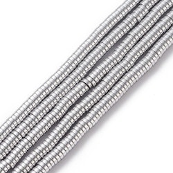 Antikfärgad hematit tunna rondeller 4x1 mm, 1 sträng