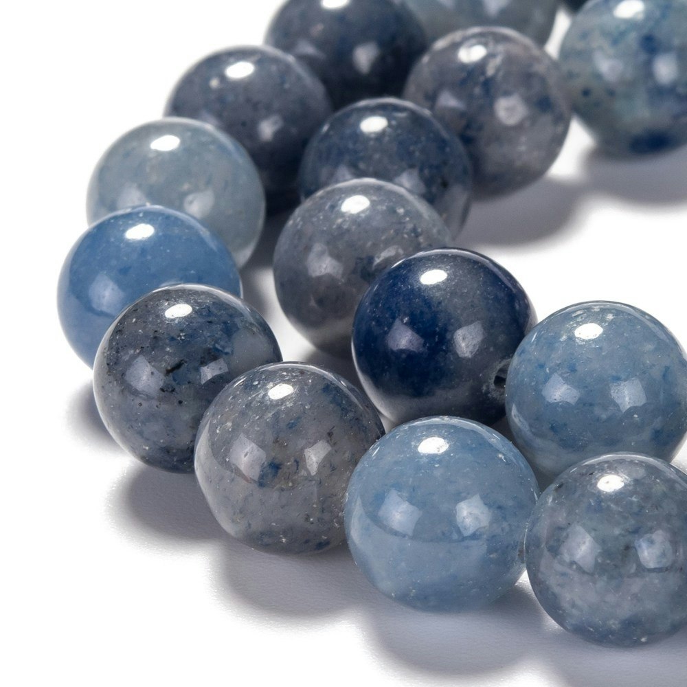 Blå aventurin 4 mm, 1 sträng