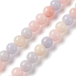 Jade 6 mm pastell, 1 sträng