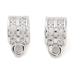 Antikfärgad hanger cubic zirconia, 1 st