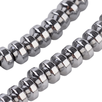 Antikfärgad hematit rondeller 4x2 mm, 1 sträng