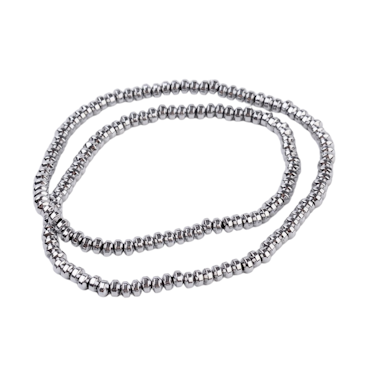 Antikfärgad hematit rondeller 4x2 mm, 1 sträng
