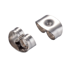 Kirurgiskt stål ear nuts, ca 20 st