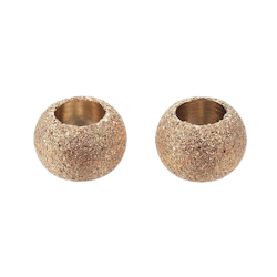 Guldfärgat rostfritt stål stardust pärla 4 mm med PVD plätering, 10 st