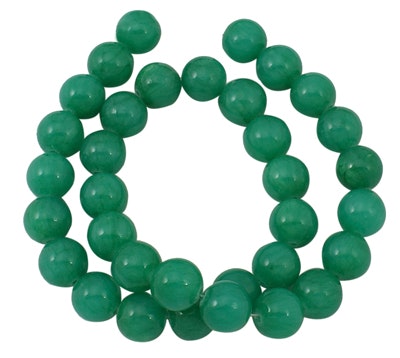 Jade 6 mm blågrön, 1 sträng