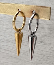 Rostfritt stål berlock spike/kon, 1 st