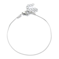 Rostfritt stål armbandslänk serpentine, 1 st