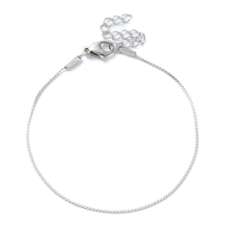 Rostfritt stål armbandslänk serpentine, 1 st
