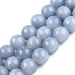 Jade 10 mm stålblå, 1 sträng