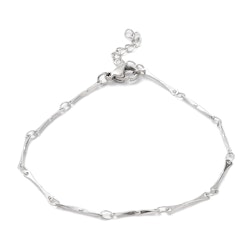 Rostfritt stål länkad armbandslänk, 1 st
