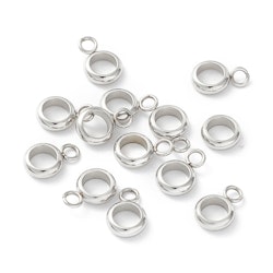 Rostfritt stål smala hangers, 10 st