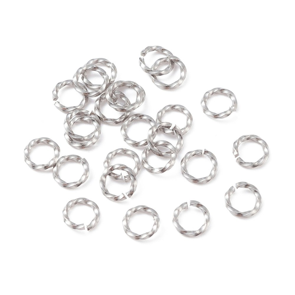 Rostfritt stål twistade bindringar 6 mm, 10 st