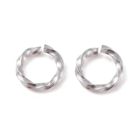 Rostfritt stål twistade bindringar 6 mm, 10 st
