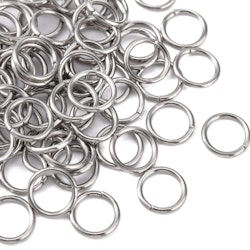 Rostfritt stål bindringar 10 mm, ca 50 st