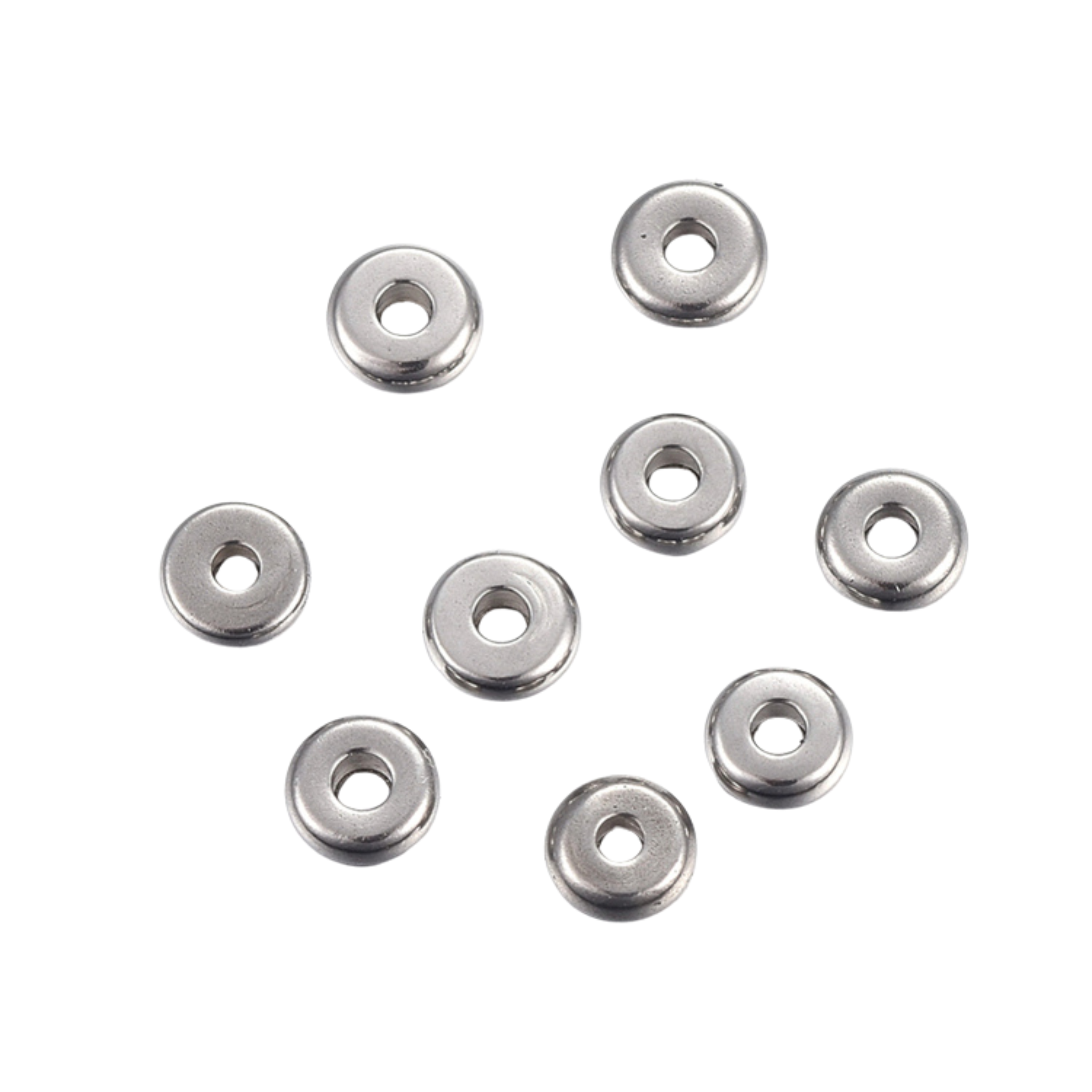 Rostfritt stål rondeller 8 mm, 10 st