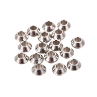 Rostfritt stål slipade rondeller 4 mm, ca 50 st