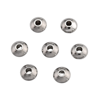 Rostfritt stål slipade rondeller 6 mm, 50 st