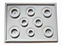Rostfritt stål slipade rondeller 8 mm, 10 st