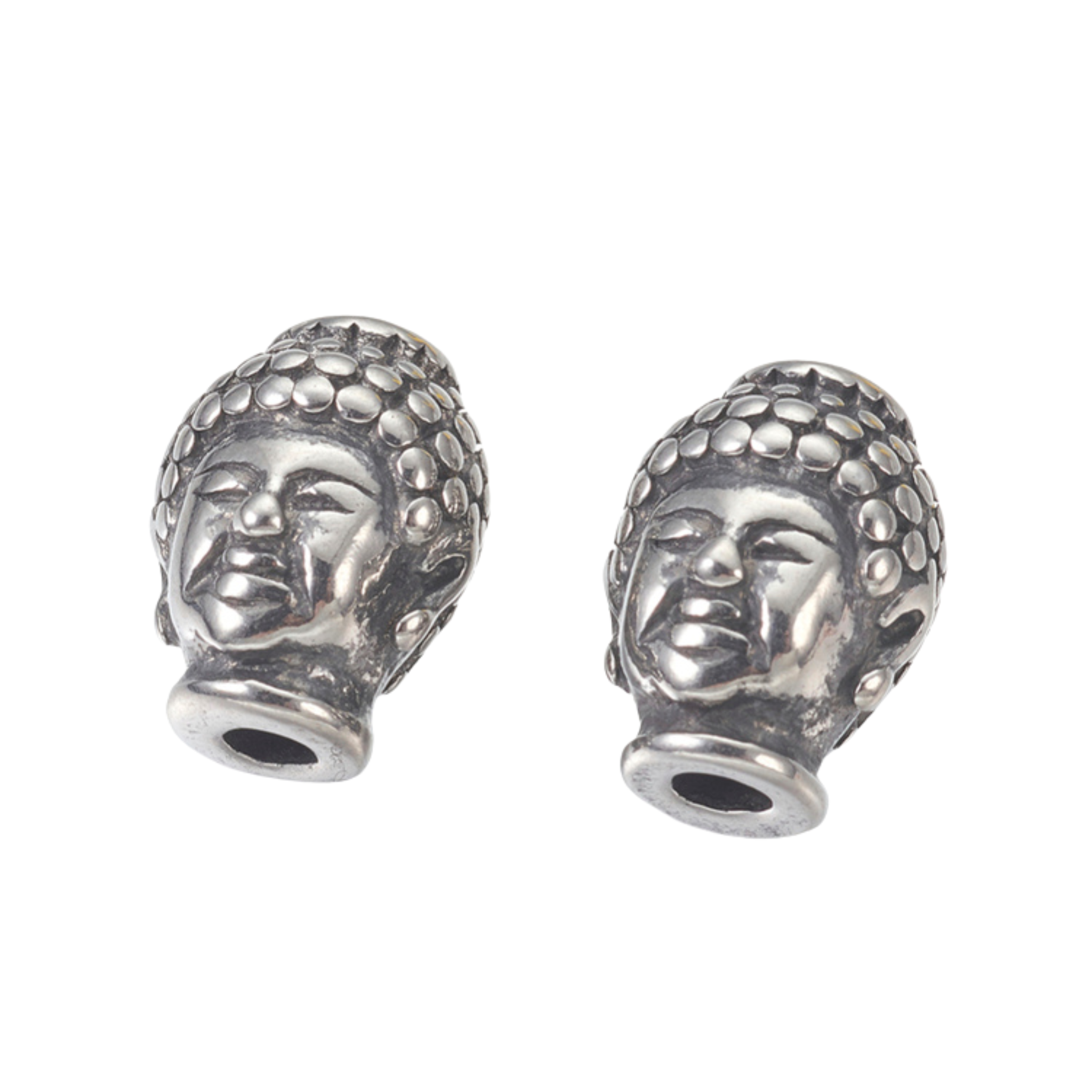 Kirurgiskt stål buddha mönstrad, 1 st