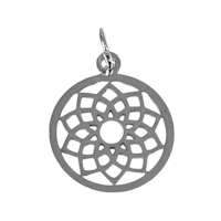 Rostfritt stål hänge Sahasrara, 1 st