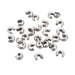 Rostfritt stål knutgömmor ca 4 mm, ca 100 st