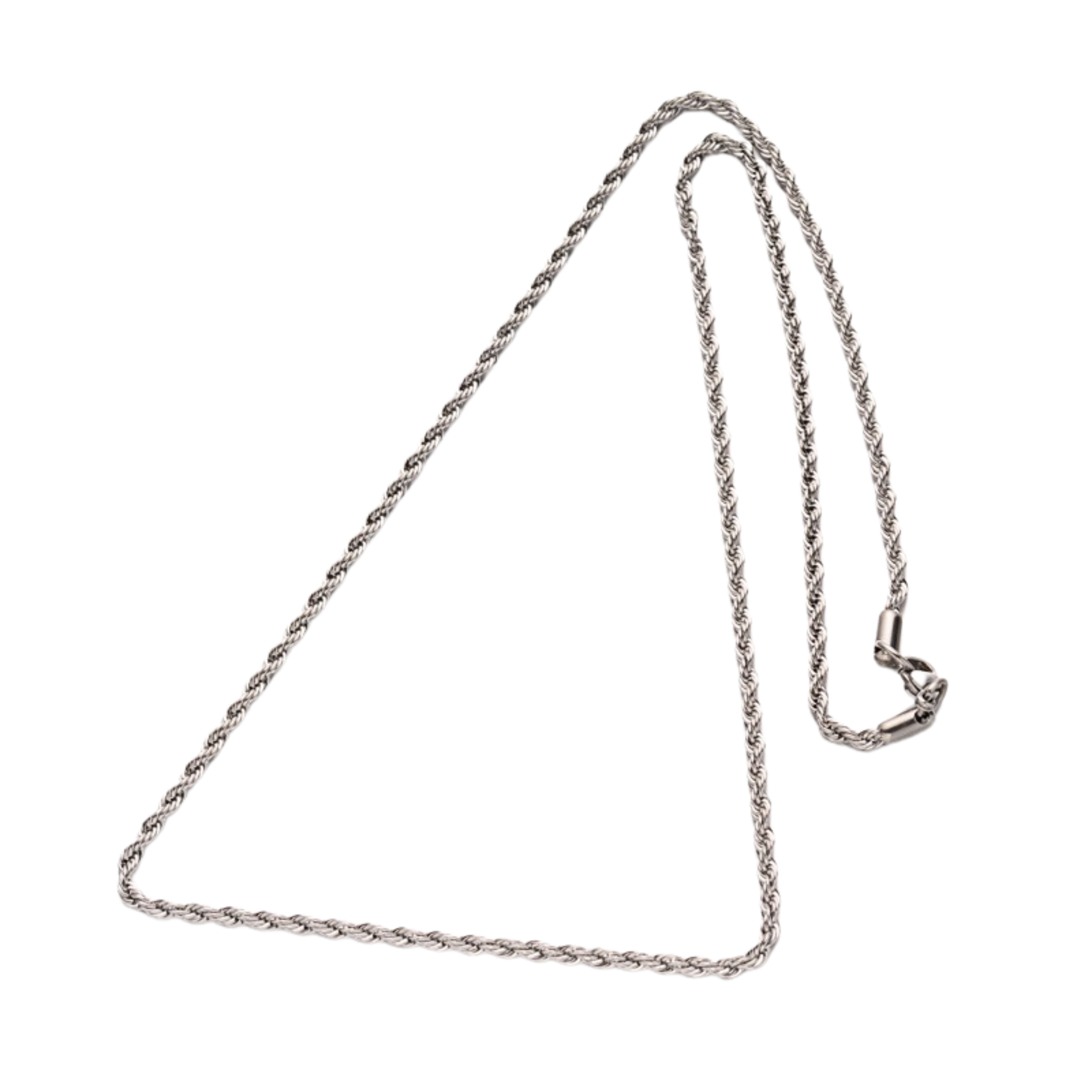 Rostfritt stål halskedja ropechain 45 cm, 1 st