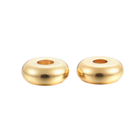 Guldfärgat rostfritt stål 304 rondeller 6 mm med PVD plätering, ca 50 st