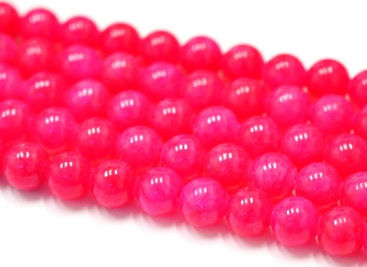 Jade 4 mm cerise, 5 strängar