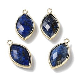 Guldfärgad avlång berlock lapis, 1 st