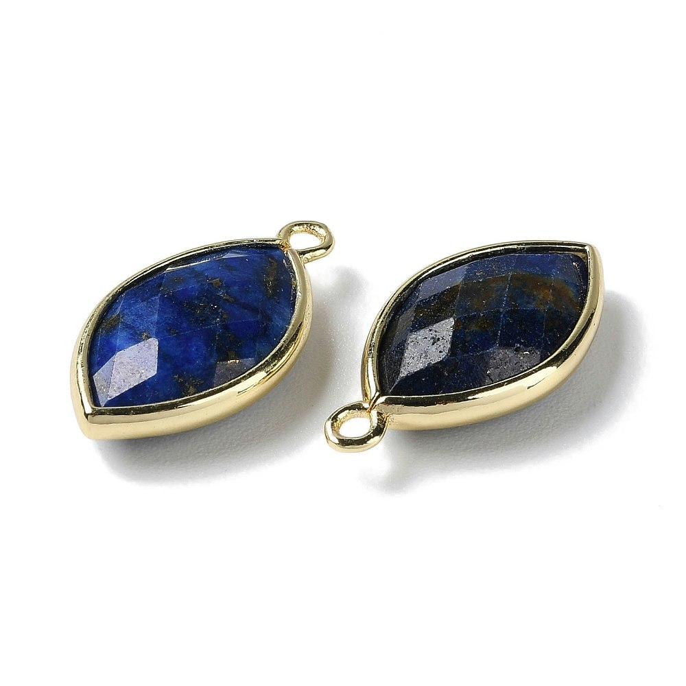 Antikfärgad avlång berlock lapis, 1 st