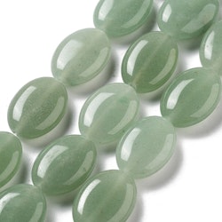 Aventurin flat oval bumling, 1 st