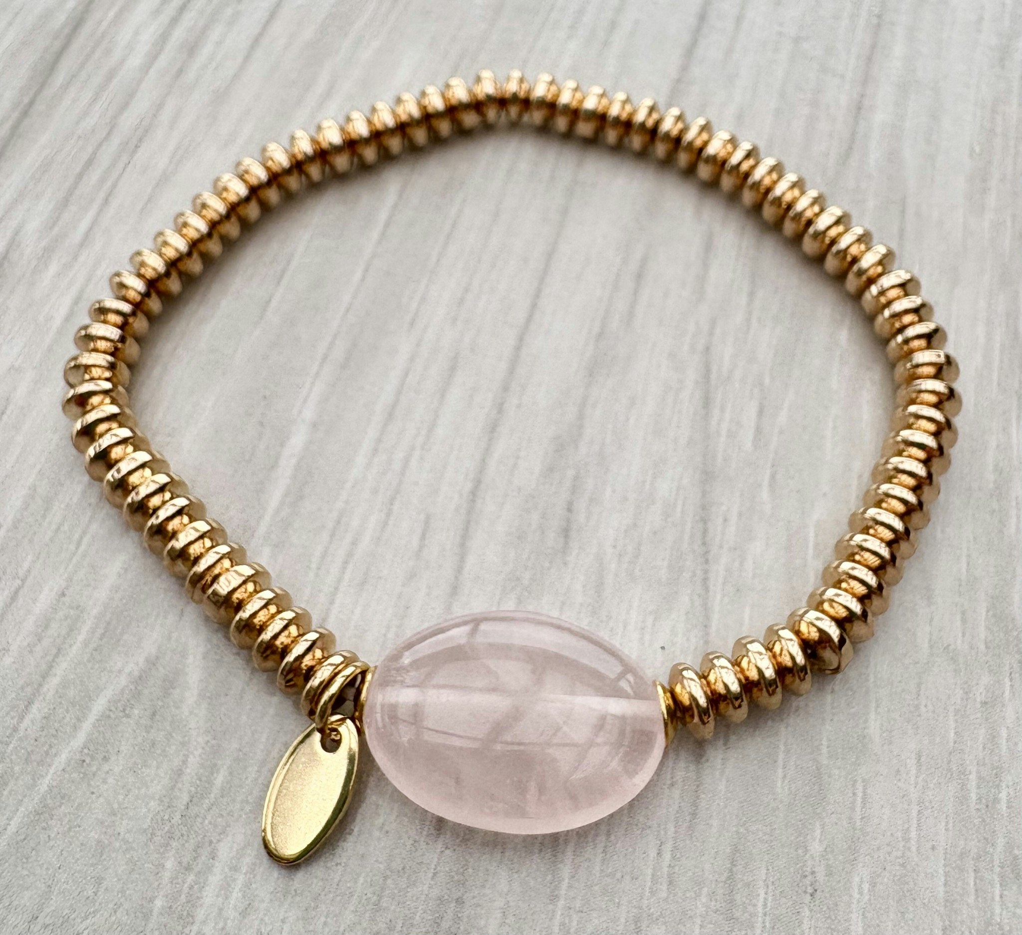 Armband Rosenkvarts
