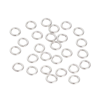 Rostfritt stål lödda ringar 6 mm, ca 100 st