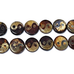 Tibetansk DZI bumling yin & yang, 1 st