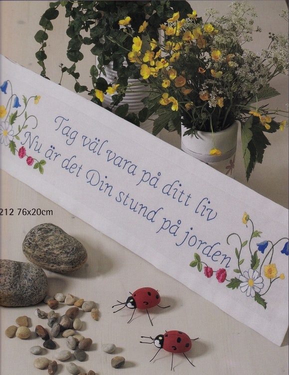 Bonad "Tag väl vara på...."  76 x 20 cm