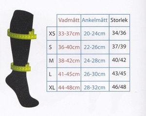 Stödstrumpa "Blåranden"
