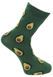 Fun Socks  i Bomull "Avocado"