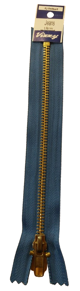 Blixtlås Jeans Lås i Mässing 10 cm - 20 cm