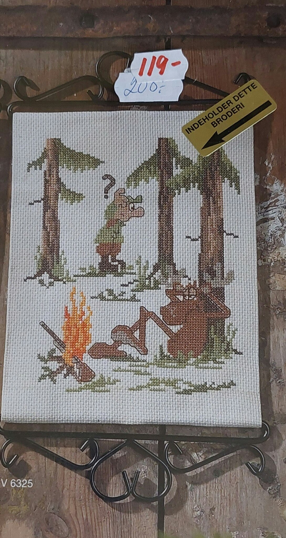 HÄLGE vid brasan  18 x 24 cm