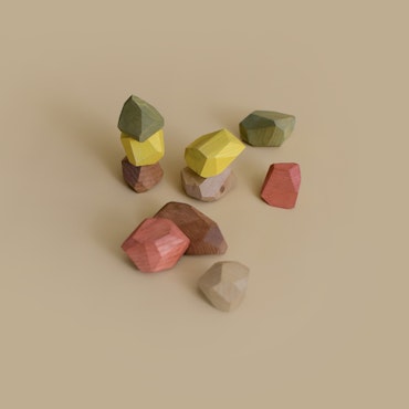 Pastel Balancing Stones