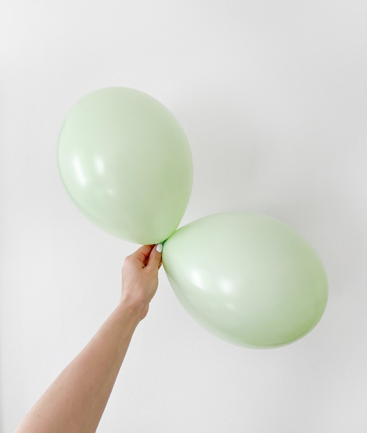 Ballong pastell pistagegrön