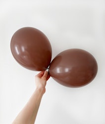 Ballonger Chokladbrun 10-pack
